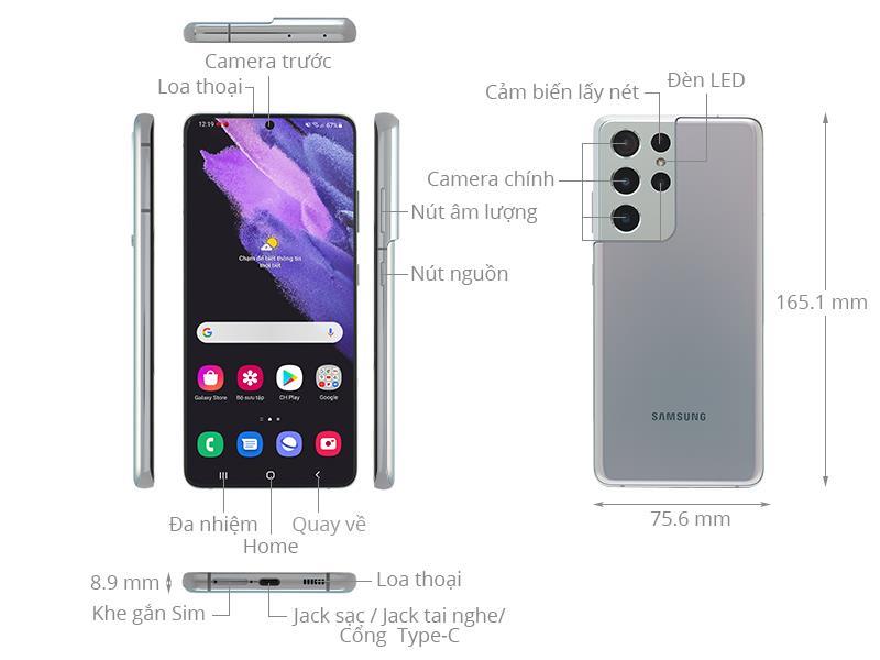 ĐTDĐ SAMSUNG S21 Ultra 5G 12G 128G Silver G998B - Ảnh 25
