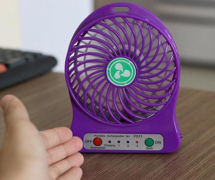 PK Quạt sạc mini 3 tốc độ - Ảnh 16