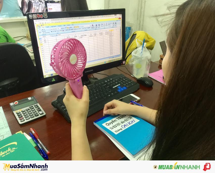 PK Quạt sạc mini 3 tốc độ - Ảnh 8