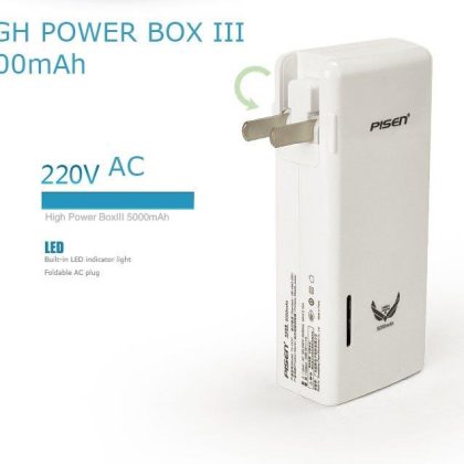 PK Sạc đổi điện từ Acquy ra 220V 5 đầu 3 cổng USB