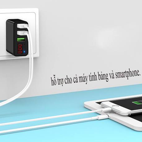 PK Cóc sạc Hoco 3 cổng led C15 - Ảnh 8