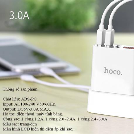 PK Cóc sạc Hoco 3 cổng led C15 - Ảnh 12