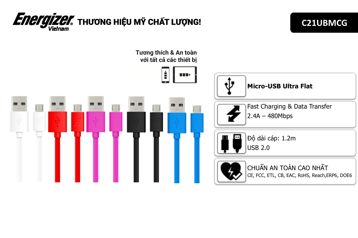 PK Cáp Micro GOLF xanh hồng - Ảnh 4
