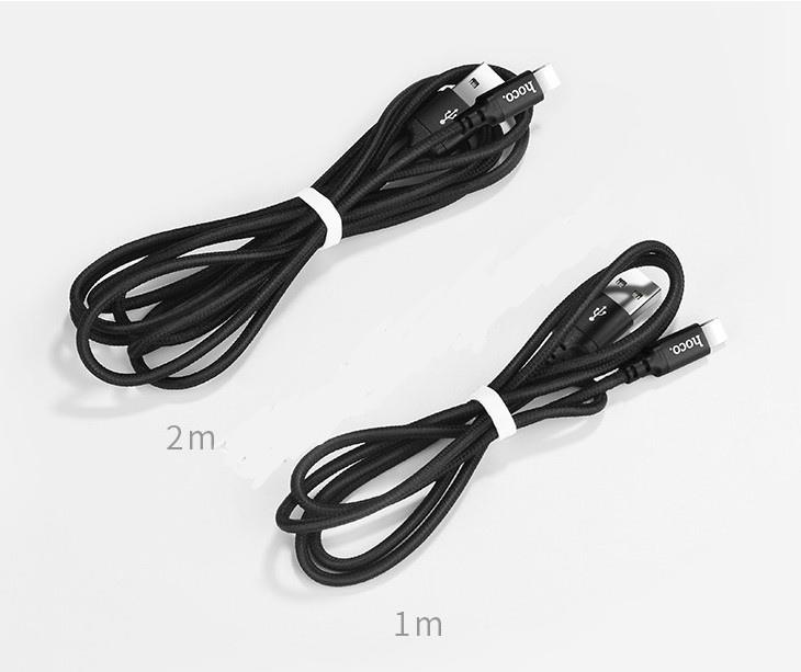 PK Cáp Lightning iPhone 5/5s/6/6s/7 HOCO X2 1M dây dù - Ảnh 4