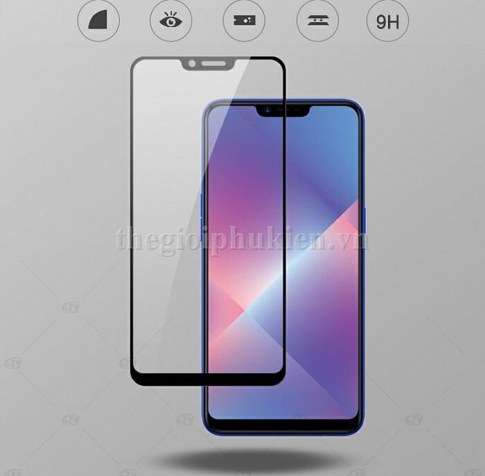 PK Dán Cường Lực OPPO F3+ đen Full 5D - Ảnh 2