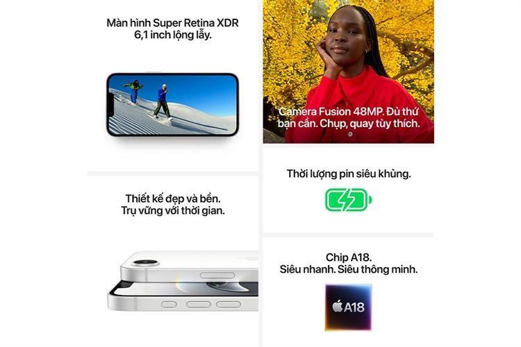 ĐTDĐ IPHONE 16E 128G ĐEN TRẮNG - Ảnh 7