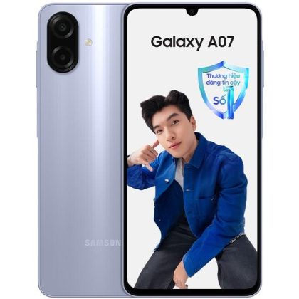 ĐTDĐ SAMSUNG A07 4G 64G TÍM NHẠT XANH LÁ ĐEN
