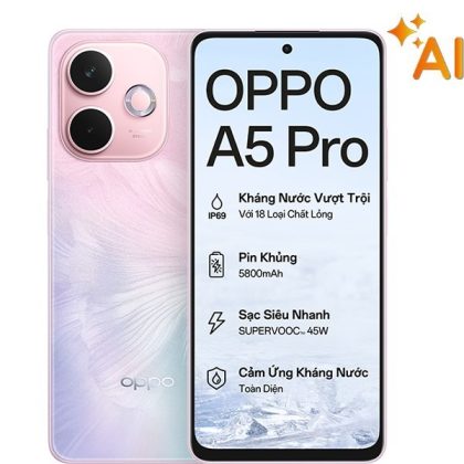 ĐTDĐ OPPO A5 PRO 5G 8G 256G HỒNG NÂU