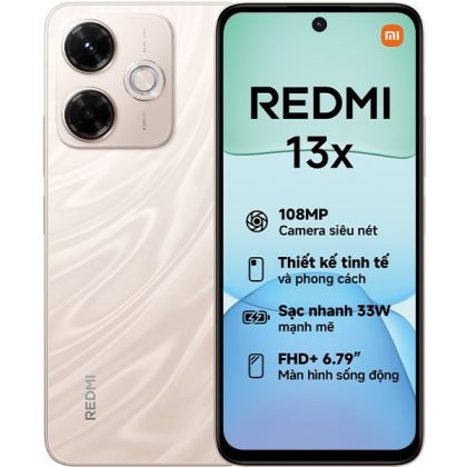 ĐTDĐ XIAOMI REDMI 13X 6G 128G VÀNG XANH DƯƠNG ĐEN