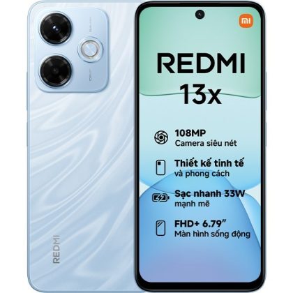 ĐTDĐ XIAOMI REDMI 13X 8G 128G XANH DƯƠNG VÀNG ĐEN