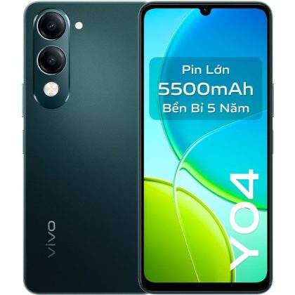 ĐTDĐ VIVO Y04 4G 128G XANH ĐEN TRẮNG - VÀNG