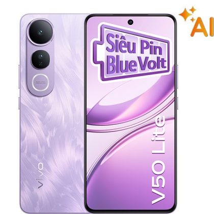 ĐTDĐ VIVO V50 LITE 8G 256G TÍM ĐEN VÀNG