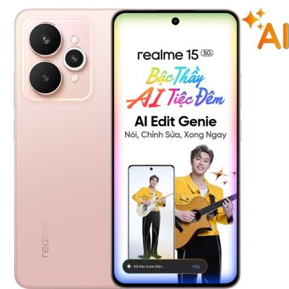 ĐTDĐ REALME 15 5G 8G 256G HỒNG XÁM