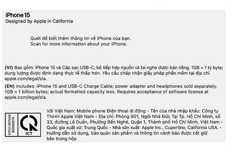 ĐTDĐ IPHONE 15 256G ĐEN - Ảnh 14