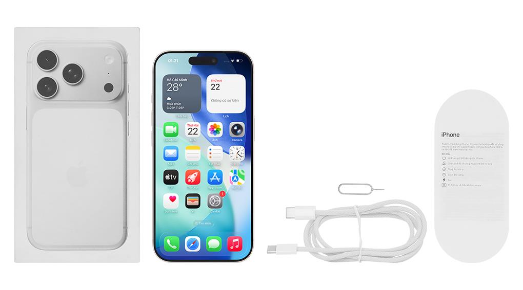 ĐTDĐ IPHONE 17 PRO 256G BẠC - Ảnh 16