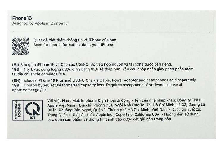 ĐTDĐ IPHONE 16 128G XANH LƯU LY - Ảnh 11