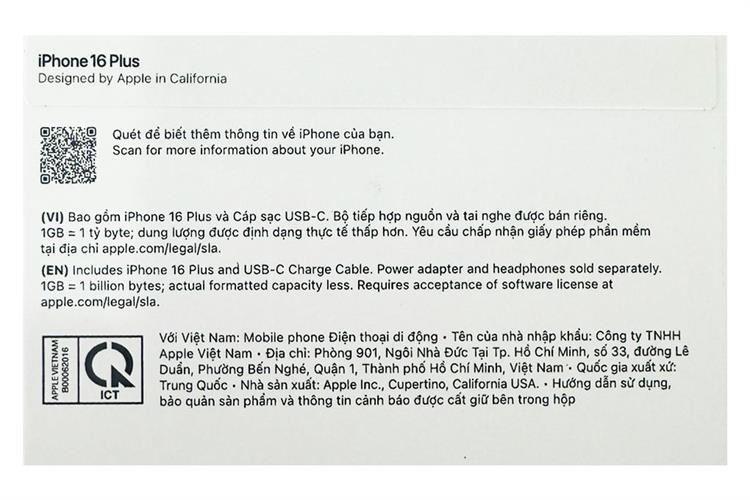 ĐTDĐ IPHONE 16 PLUS 256G XANH MÒNG KÉT - Ảnh 11
