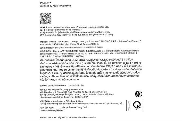 ĐTDĐ IPHONE 17 256G ĐEN - Ảnh 12
