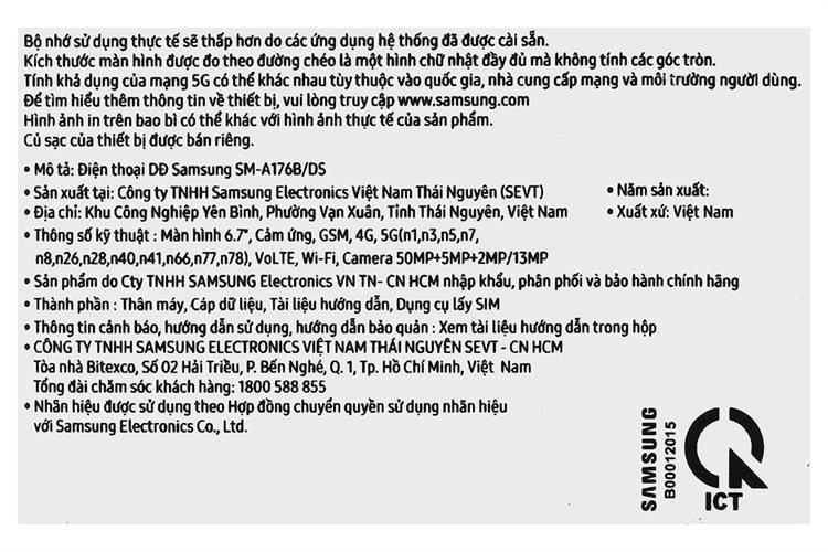ĐTDĐ SAMSUNG A17 5G 8G 256G XANH DƯƠNG - Ảnh 13